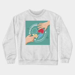 World autism - Awareness day - Puzzle Crewneck Sweatshirt